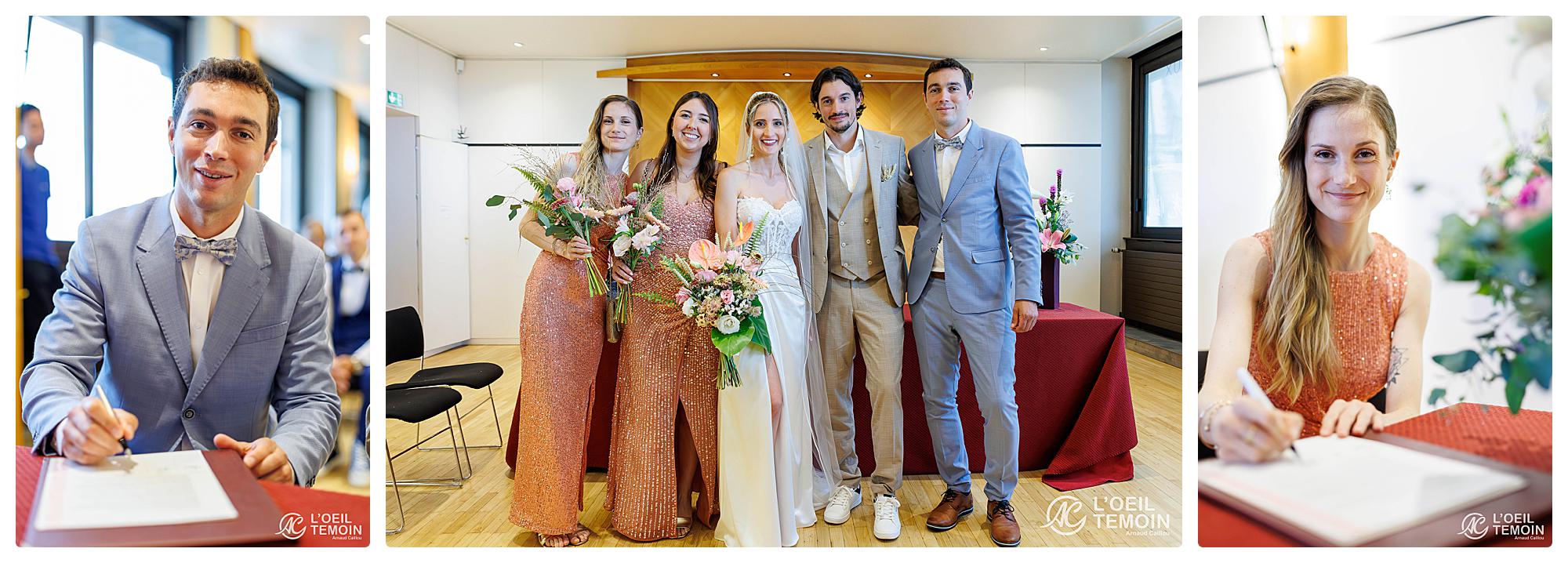 Photographe mariage Annecy-le-Vieux - signature témoins