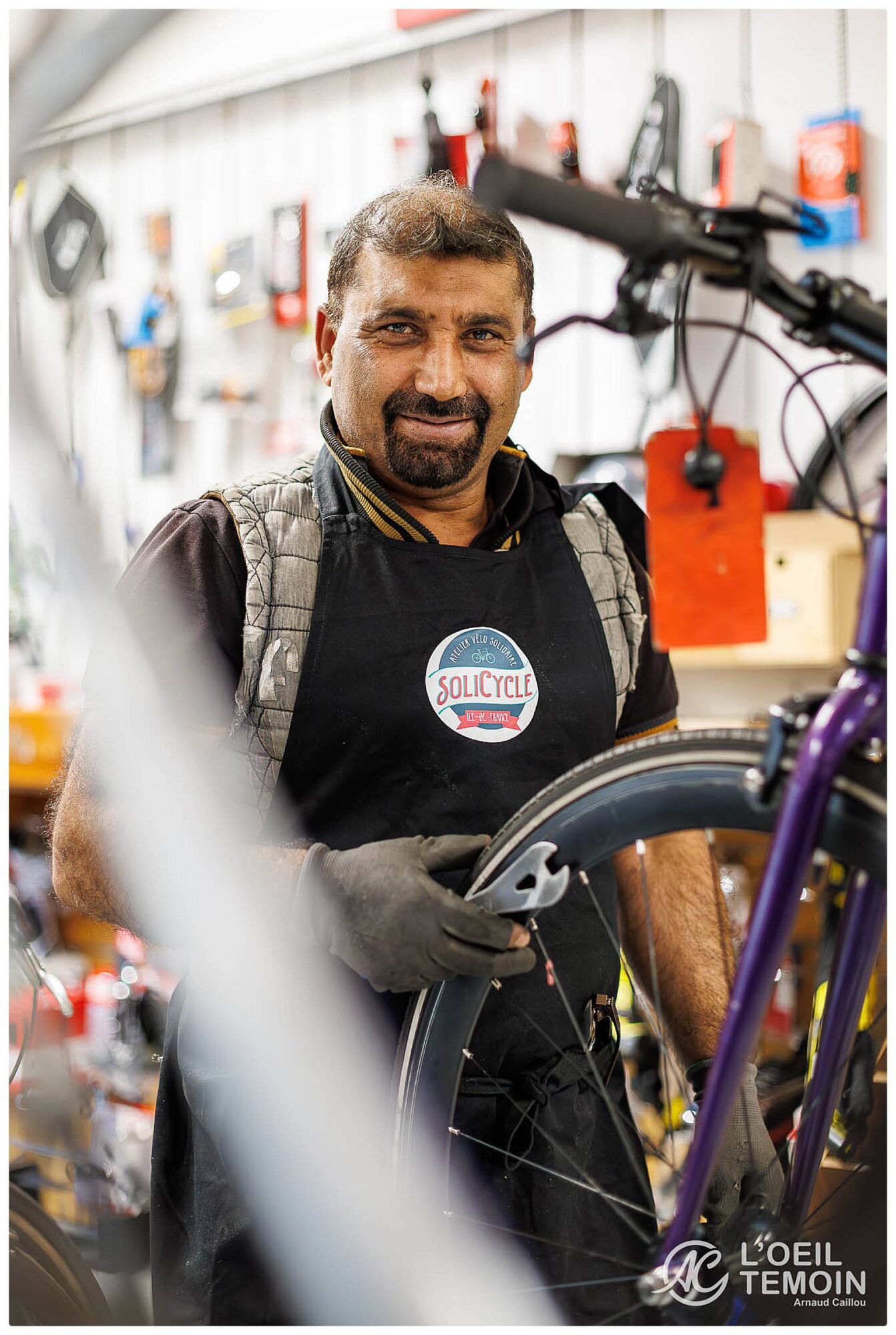 Photographe ESS Annecy - Portraits de l'IAE (Insertion par l’activité economique) Solicycle