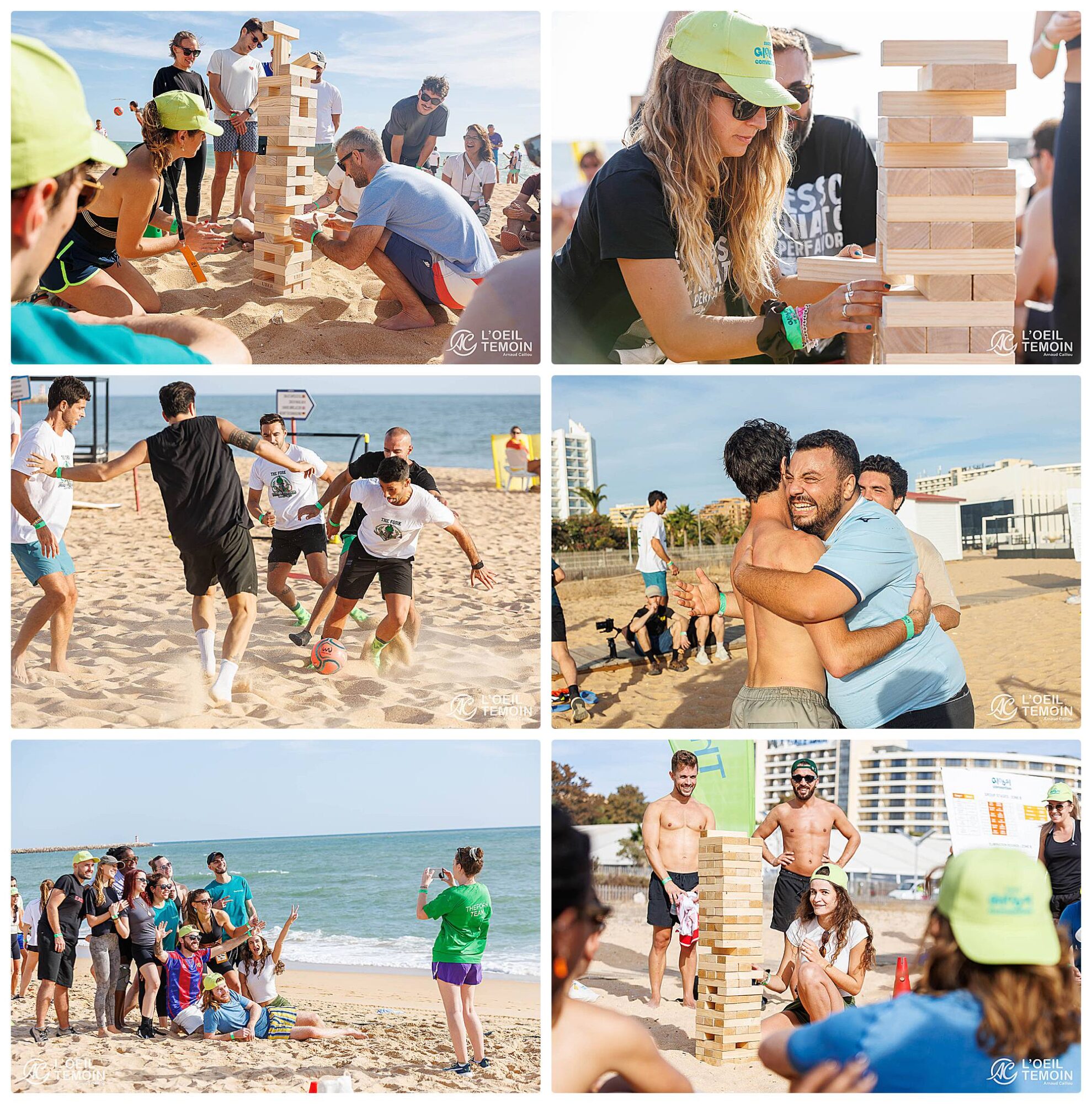 The Fork team-building plage Faro - Jenga